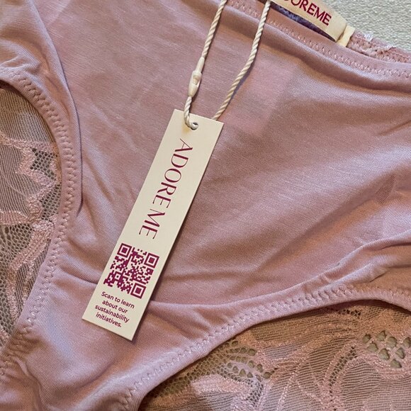 Victoria's Secret, Adore Me, XS, Teagan Shortie Lace Floral Detail, Panty, NEW! - Picture 6 of 7